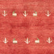 Gabbeh Teppich - Perser - 123 x 79 cm - rot