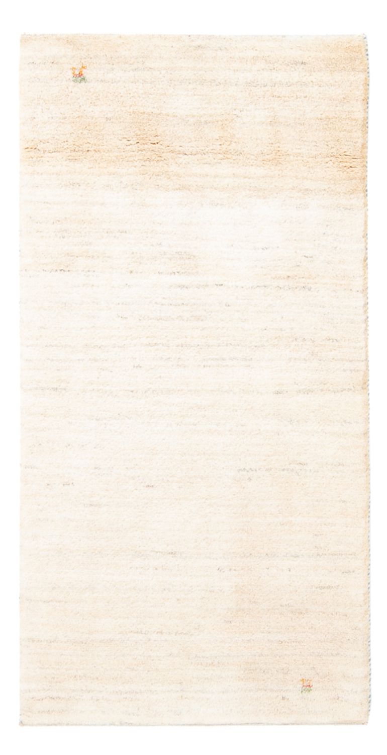 Gabbeh Teppich - Perser - 144 x 71 cm - naturweiß