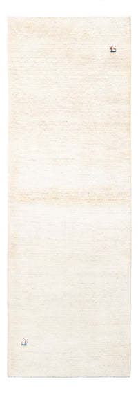 Tappeto corsia Tappeto Gabbeh - Persero - 247 x 82 cm - bianco naturale
