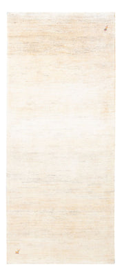 Tappeto corsia Tappeto Gabbeh - Persero - 193 x 83 cm - bianco naturale
