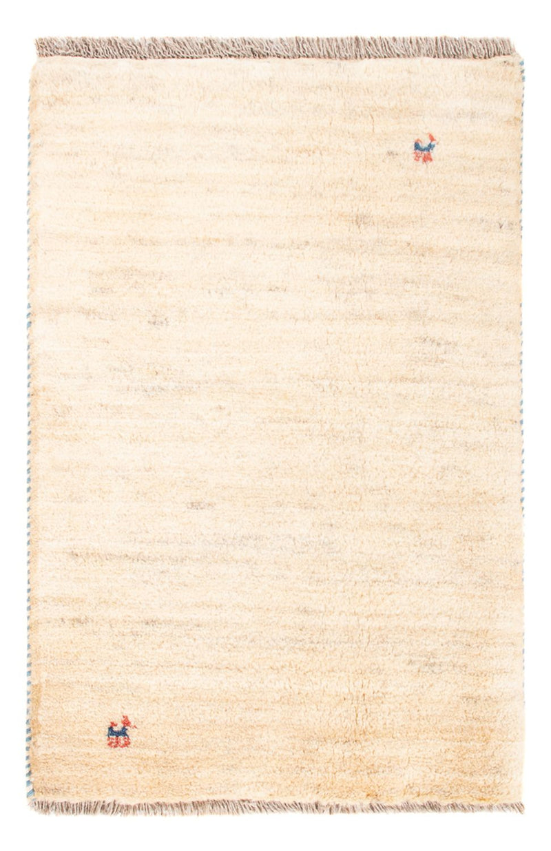 Gabbeh Teppich - Perser - 85 x 60 cm - hellbeige