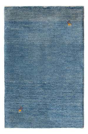 Gabbeh Teppich - Perser - 88 x 62 cm - seeblau