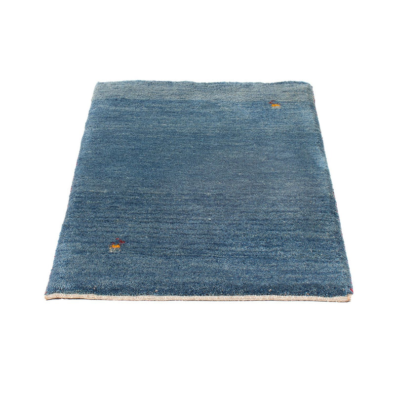 Gabbeh Teppich - Perser - 88 x 62 cm - seeblau