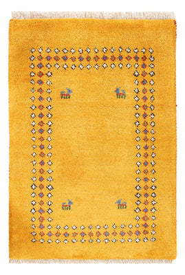 Tapis Gabbeh - Persan - 84 x 62 cm - or
