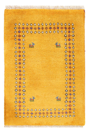 Gabbeh Teppich - Perser - 84 x 62 cm - gold