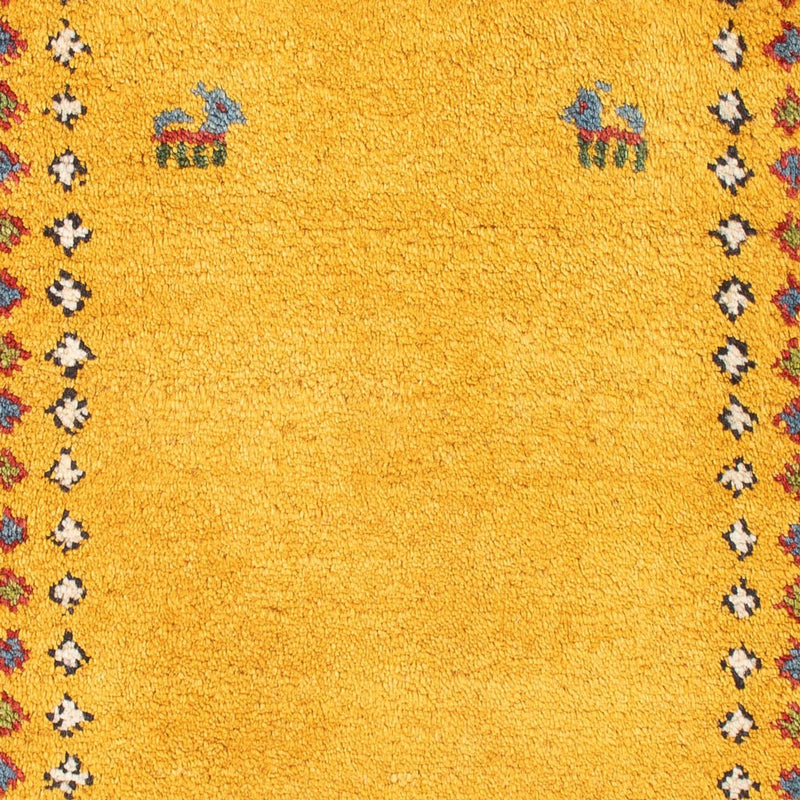 Gabbeh Teppich - Perser - 84 x 62 cm - gold