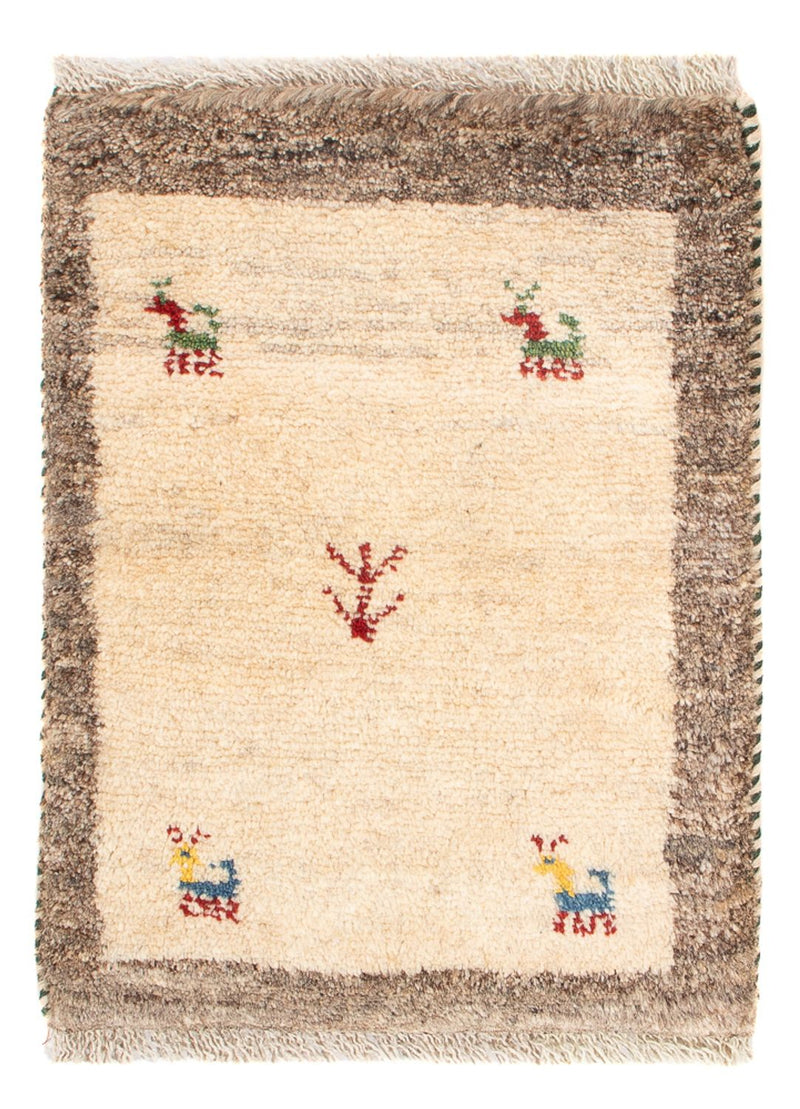 Gabbeh Teppich - Perser - 60 x 40 cm - beige