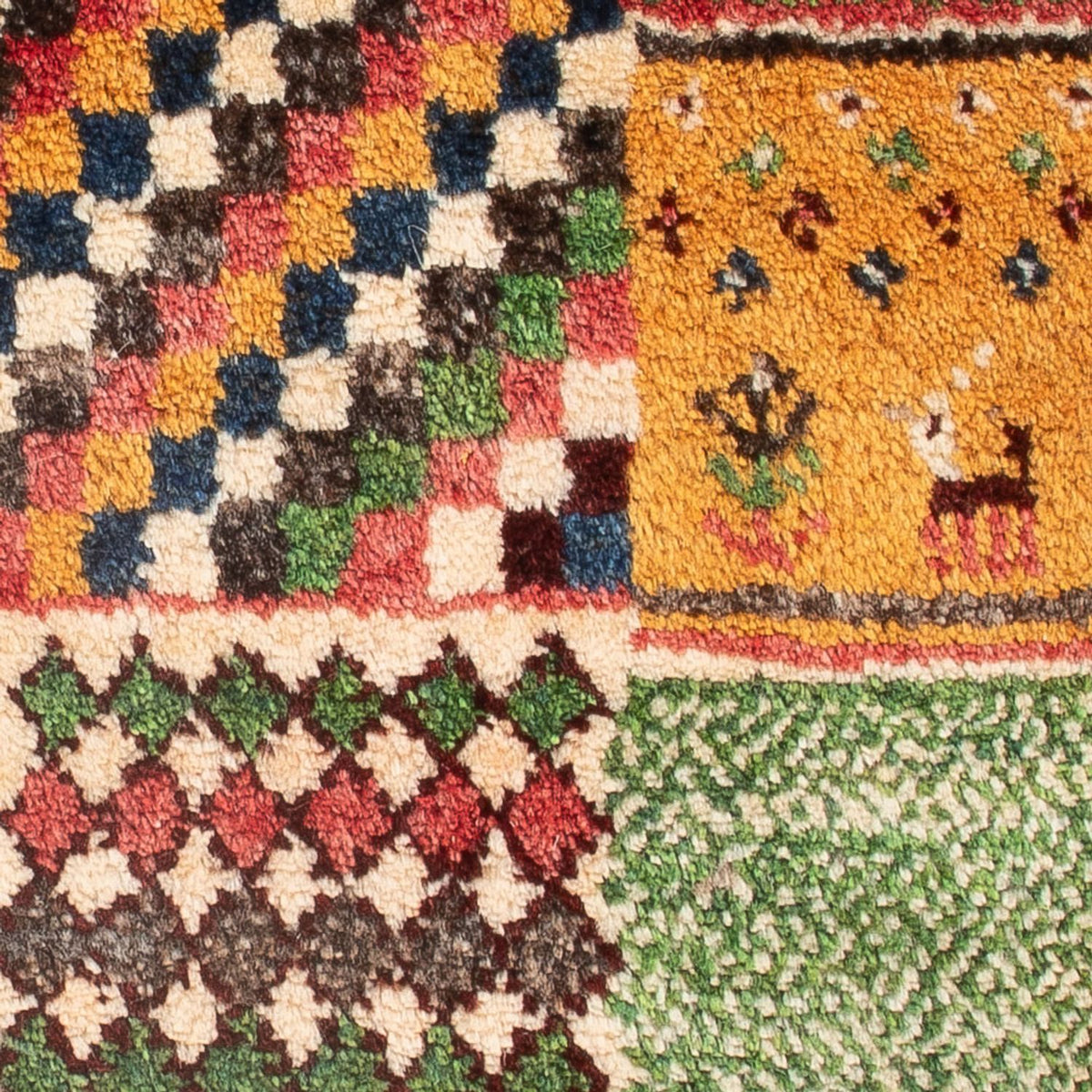 Gabbeh Teppich - Perser - 60 x 40 cm - mehrfarbig