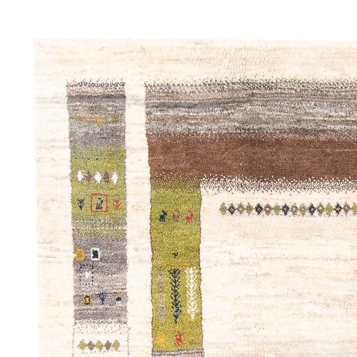 Gabbeh Persisch Teppich 200x245cm - Perserteppich Wollteppich