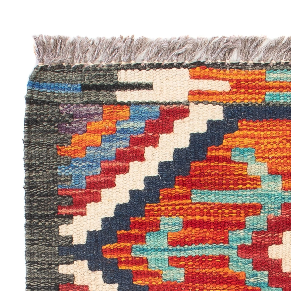 Kelim Teppich - Splash - 60 x 40 cm - mehrfarbig