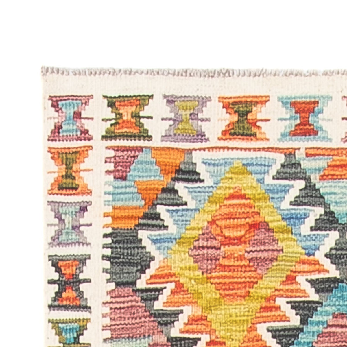 Läufer Kelim - Splash - 281 x 80 cm - mehrfarbig