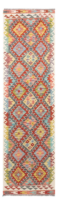 Tapis de couloir Tapis Kelim - Splash - 286 x 78 cm - multicolore