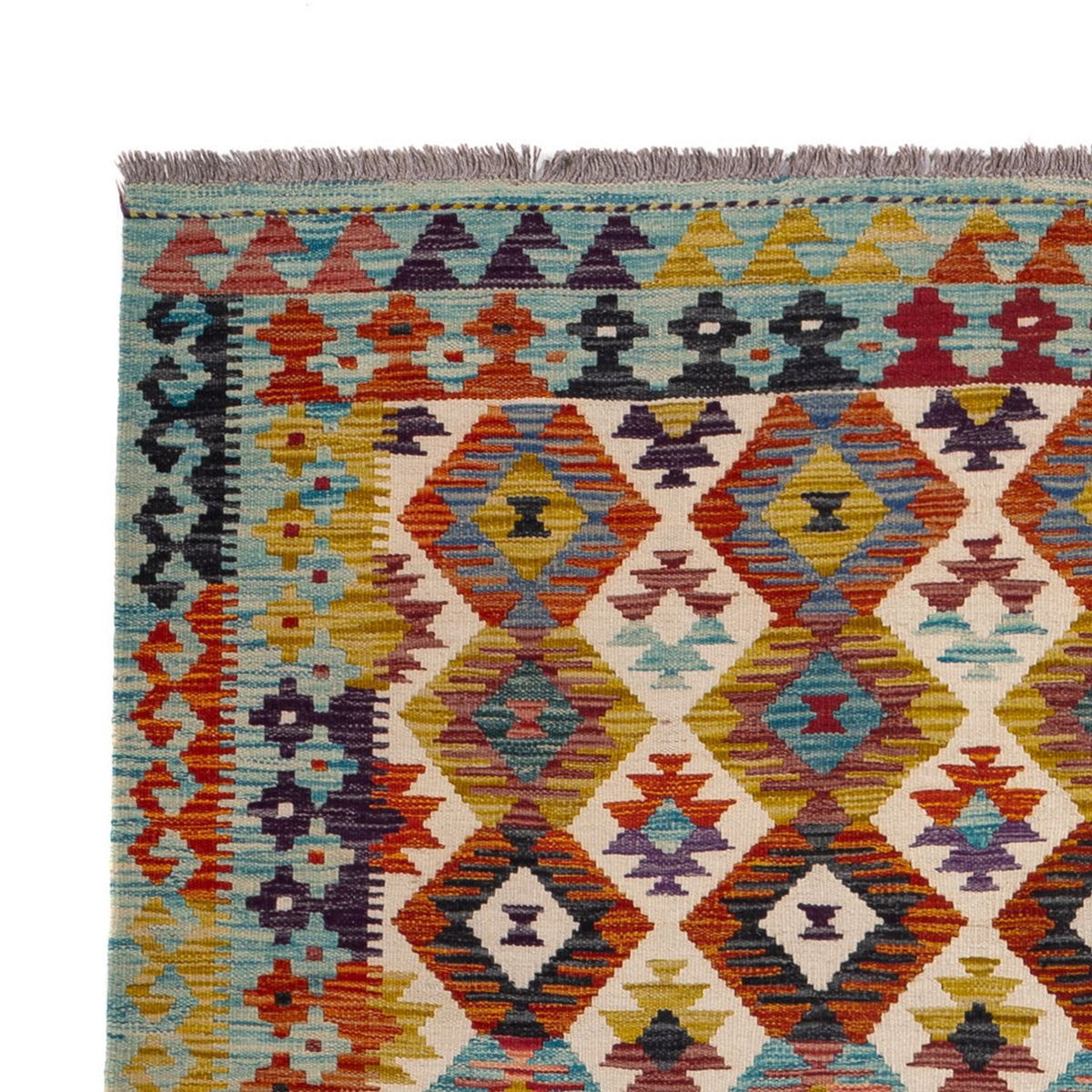 Kelim Teppich - Splash - 243 x 169 cm - mehrfarbig