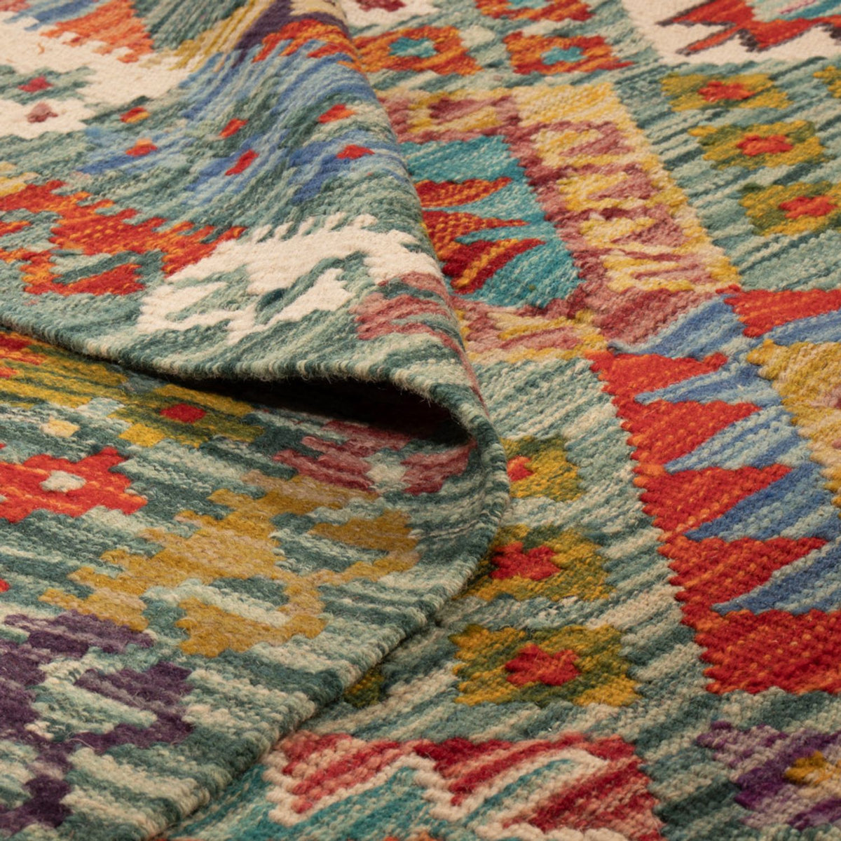 Kelim Teppich - Splash - 248 x 183 cm - mehrfarbig