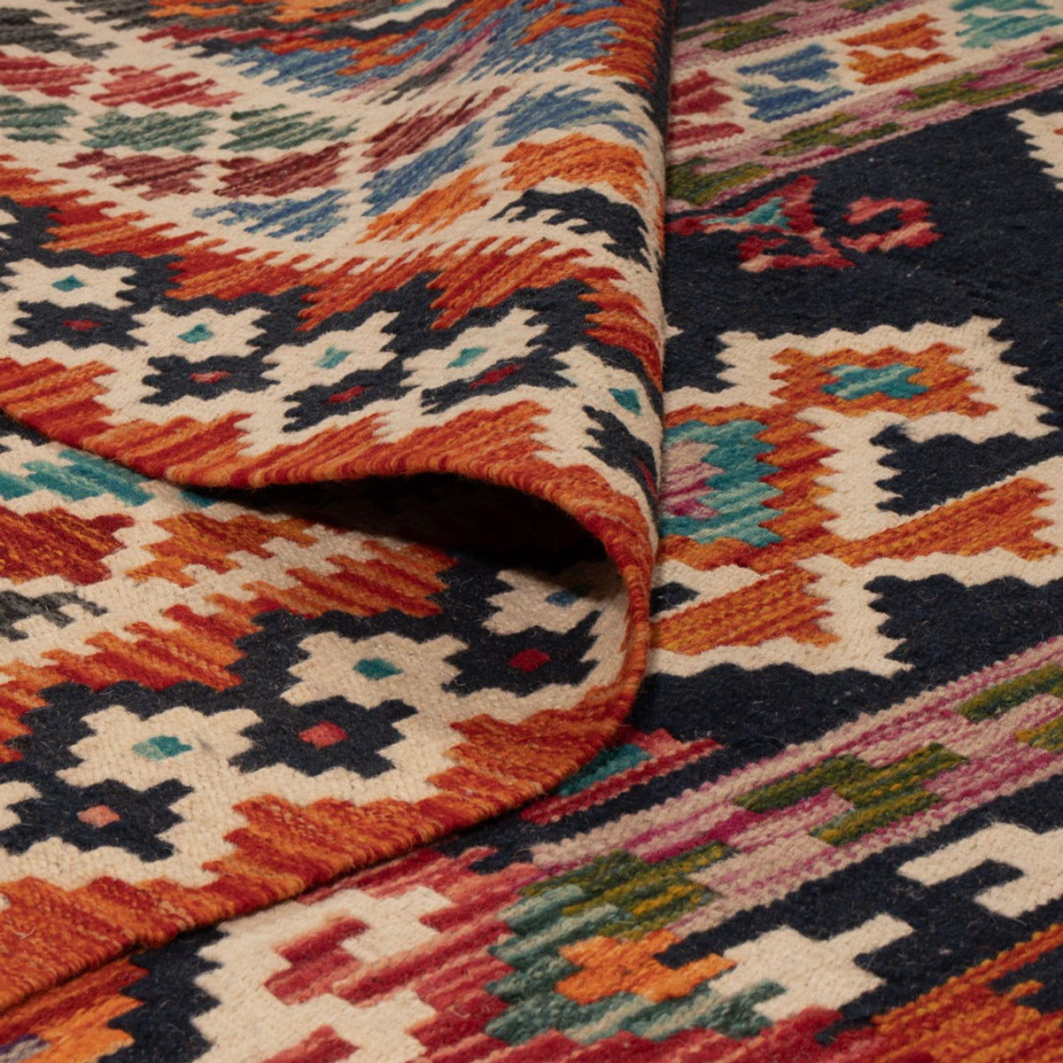 Kelim Teppich - Splash - 247 x 176 cm - mehrfarbig