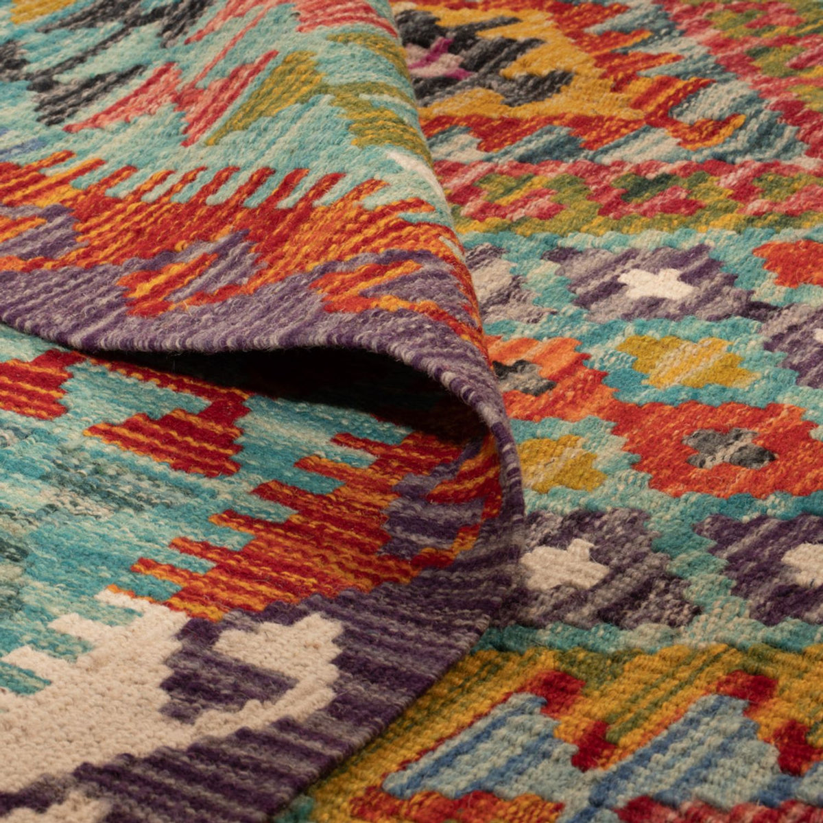 Kelim Teppich - Splash - 247 x 178 cm - mehrfarbig