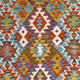 Kelim Teppich - Splash quadratisch  - 153 x 152 cm - mehrfarbig