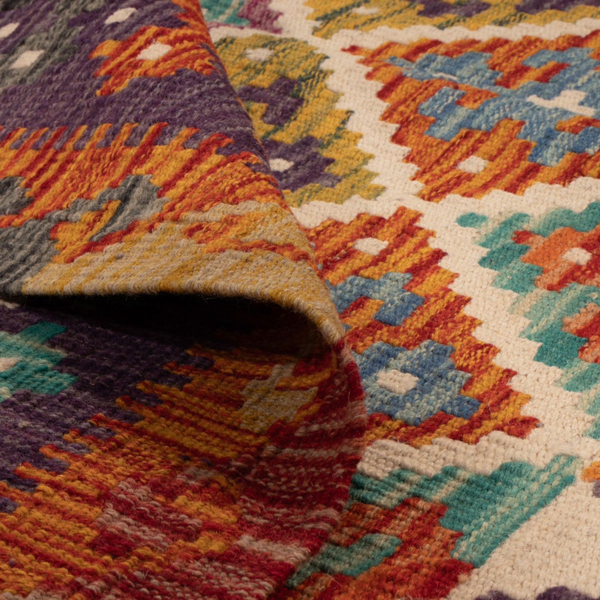 Kelim Teppich - Splash - 158 x 152 cm - mehrfarbig