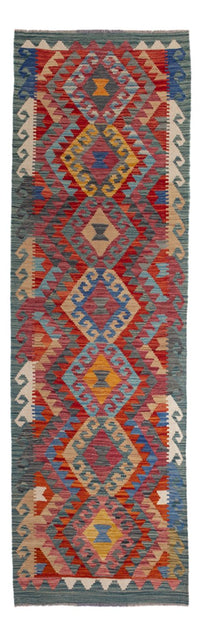 Tapis de couloir Tapis Kelim - Splash - 244 x 79 cm - multicolore