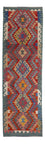 Läufer Kelim - Splash - 244 x 79 cm - mehrfarbig