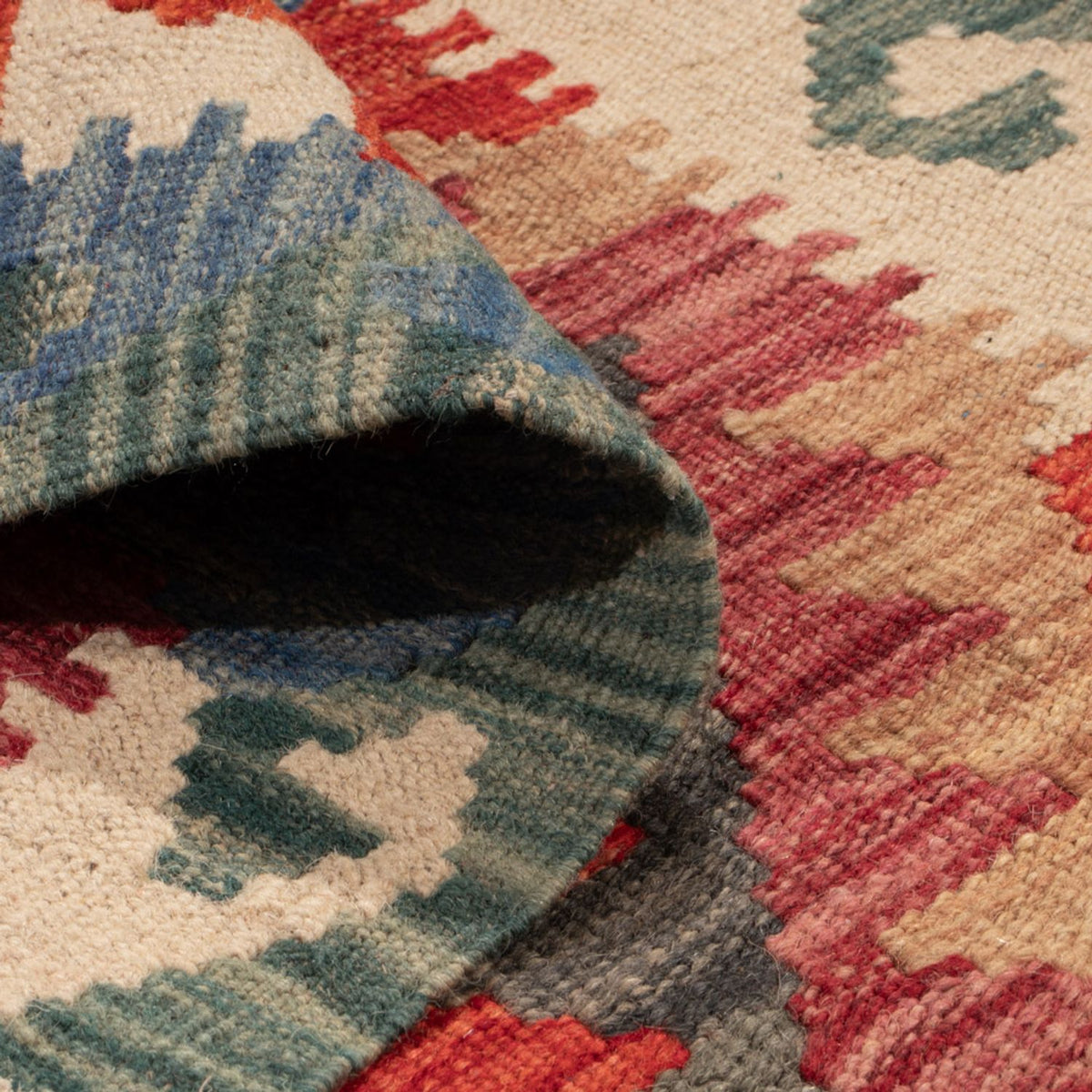 Läufer Kelim - Splash - 244 x 79 cm - mehrfarbig