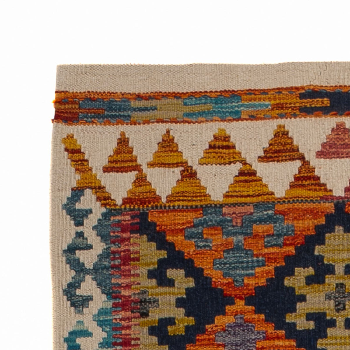 Läufer Kelim - Splash - 199 x 76 cm - mehrfarbig