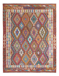 Tapis Kelim - Splash - 198 x 156 cm - multicolore