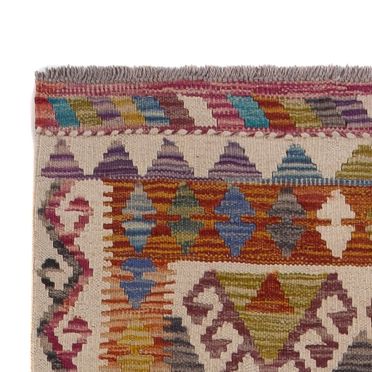 Läufer Kelim - Splash - 301 x 79 cm - mehrfarbig