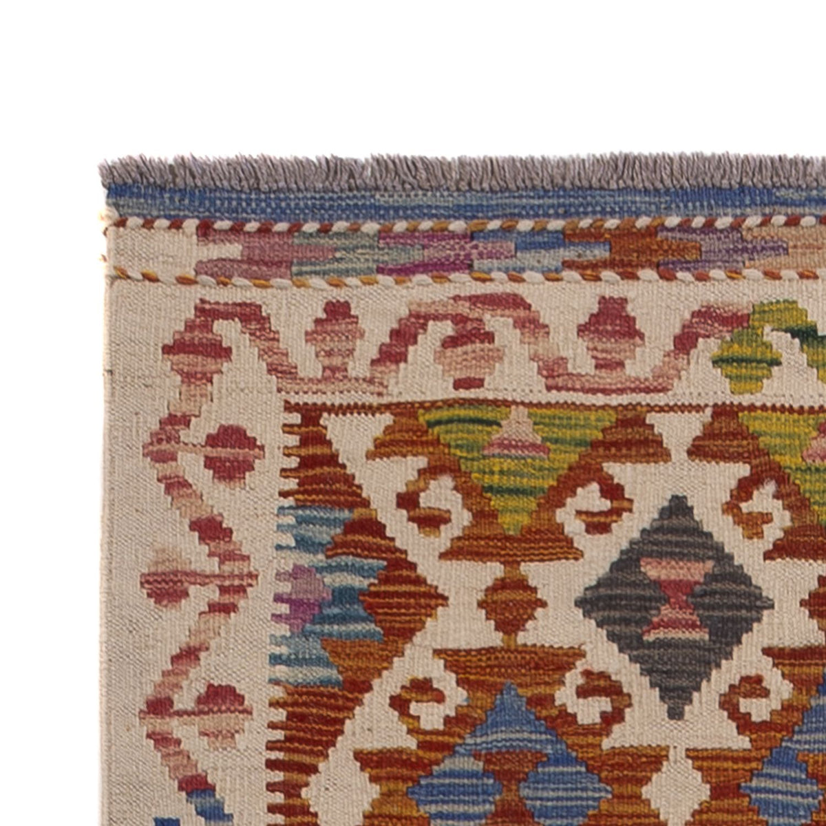 Läufer Kelim - Splash - 269 x 84 cm - mehrfarbig