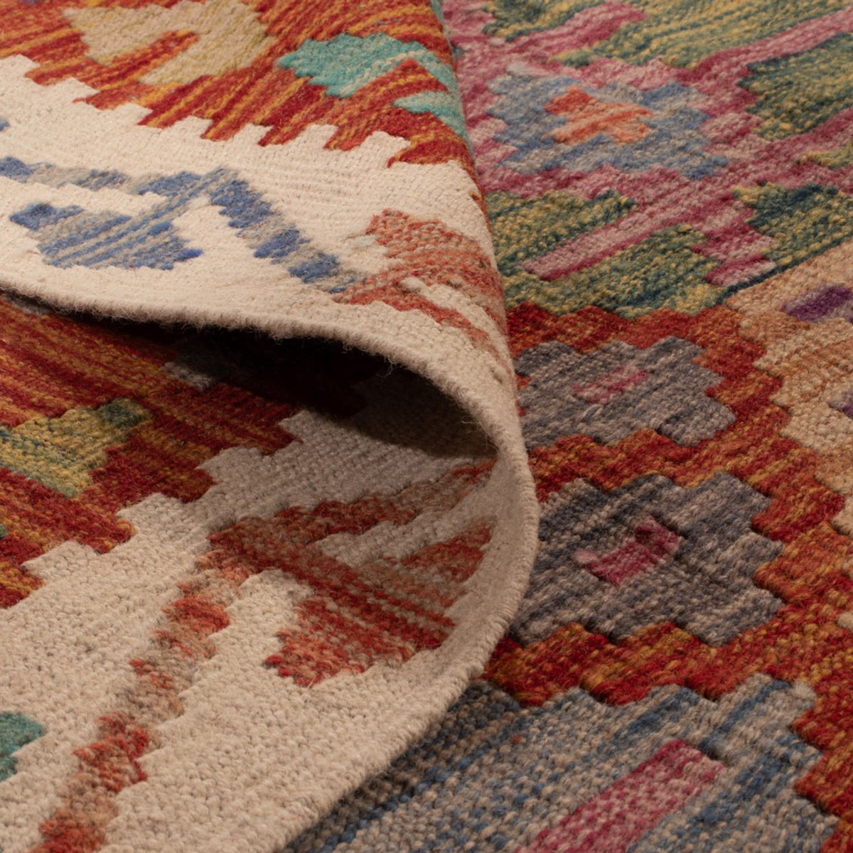 Kelim Teppich - Splash - 247 x 195 cm - mehrfarbig