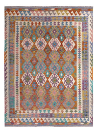 Tapis Kelim - Splash - 256 x 198 cm - multicolore