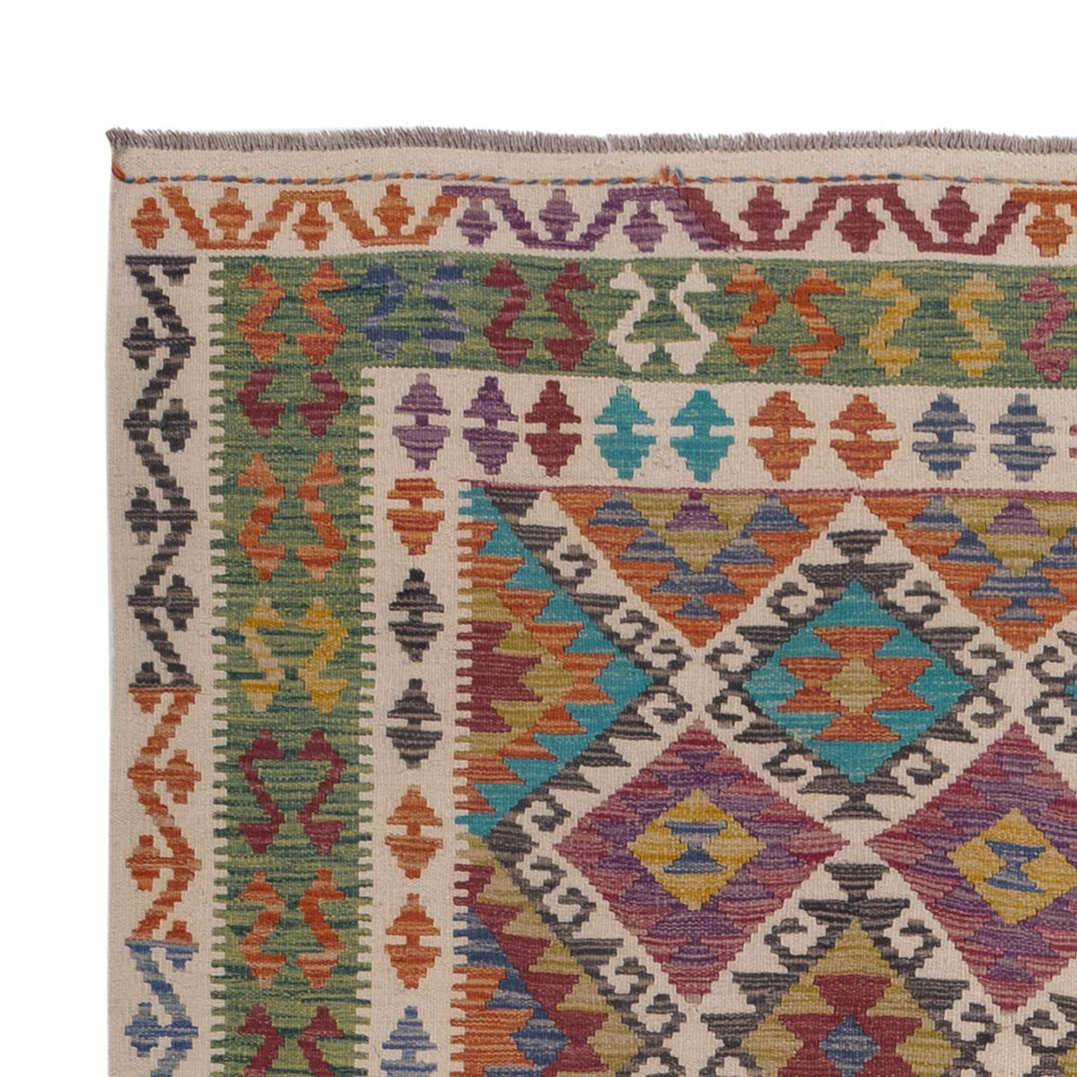 Kelim Teppich - Splash - 305 x 196 cm - mehrfarbig