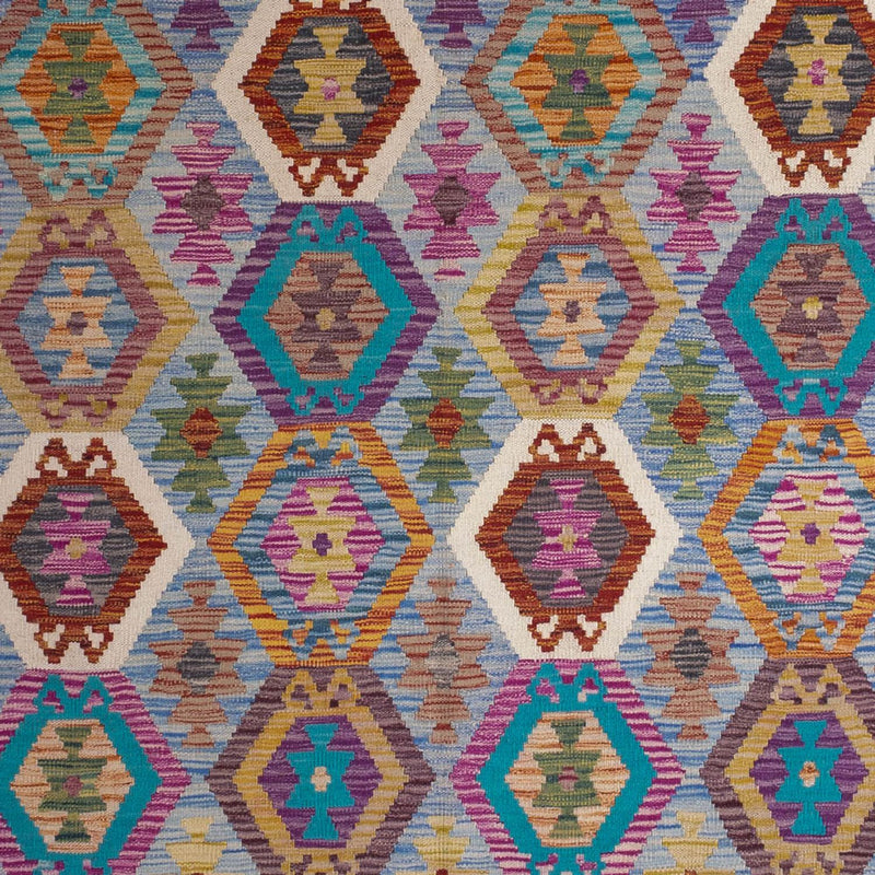 Kelim Teppich - Splash - 300 x 203 cm - mehrfarbig