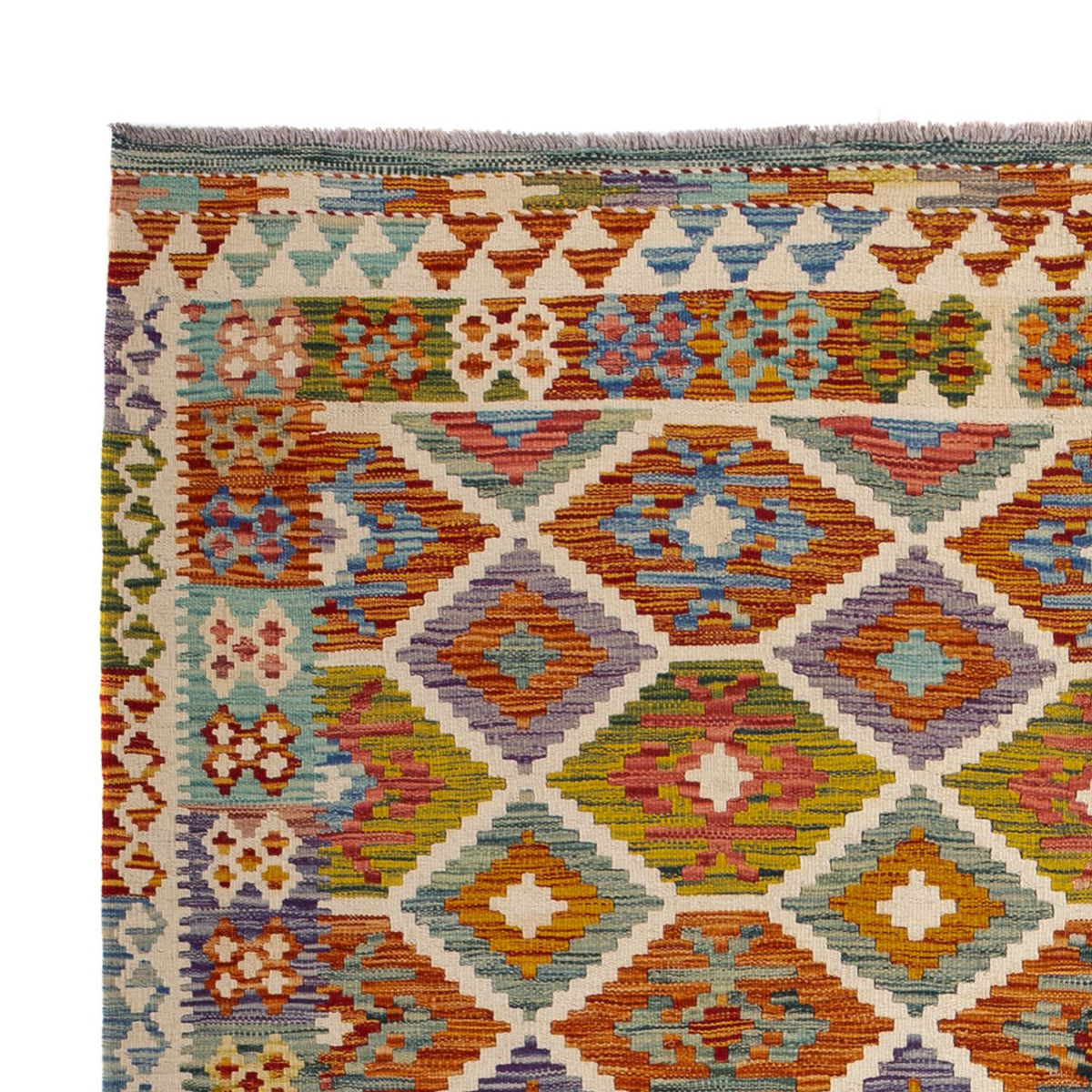 Kelim Teppich - Splash - 238 x 178 cm - mehrfarbig