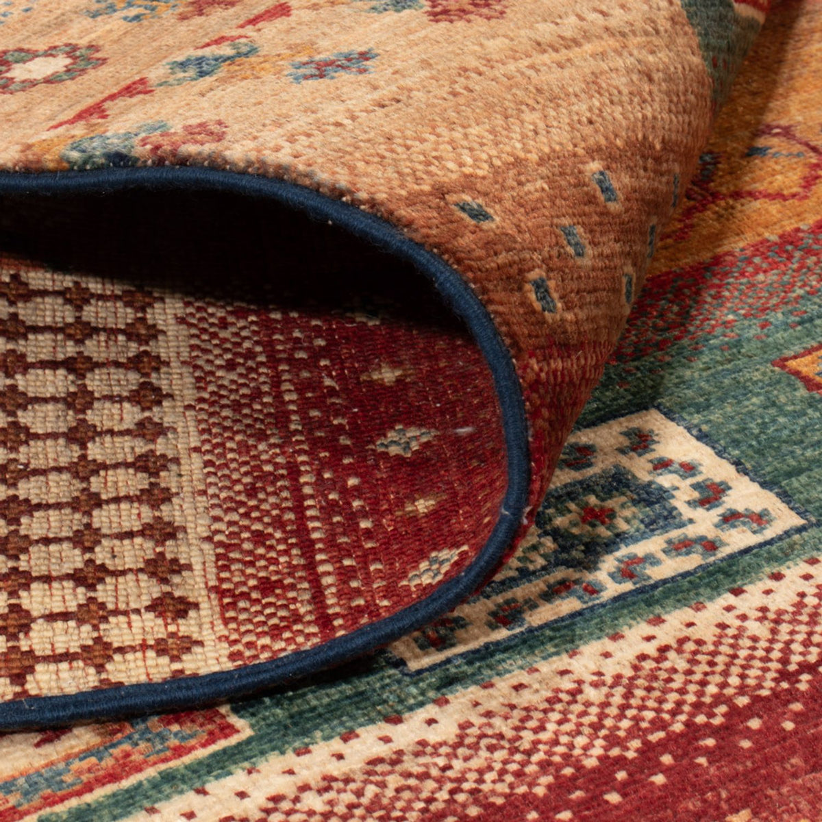 Gabbeh Teppich - Loribaft Perser - 183 x 131 cm - mehrfarbig