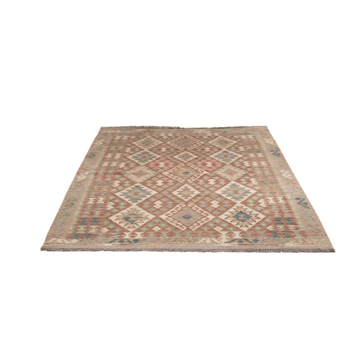 Kelim Teppich - Splash - 193 x 137 cm - mehrfarbig