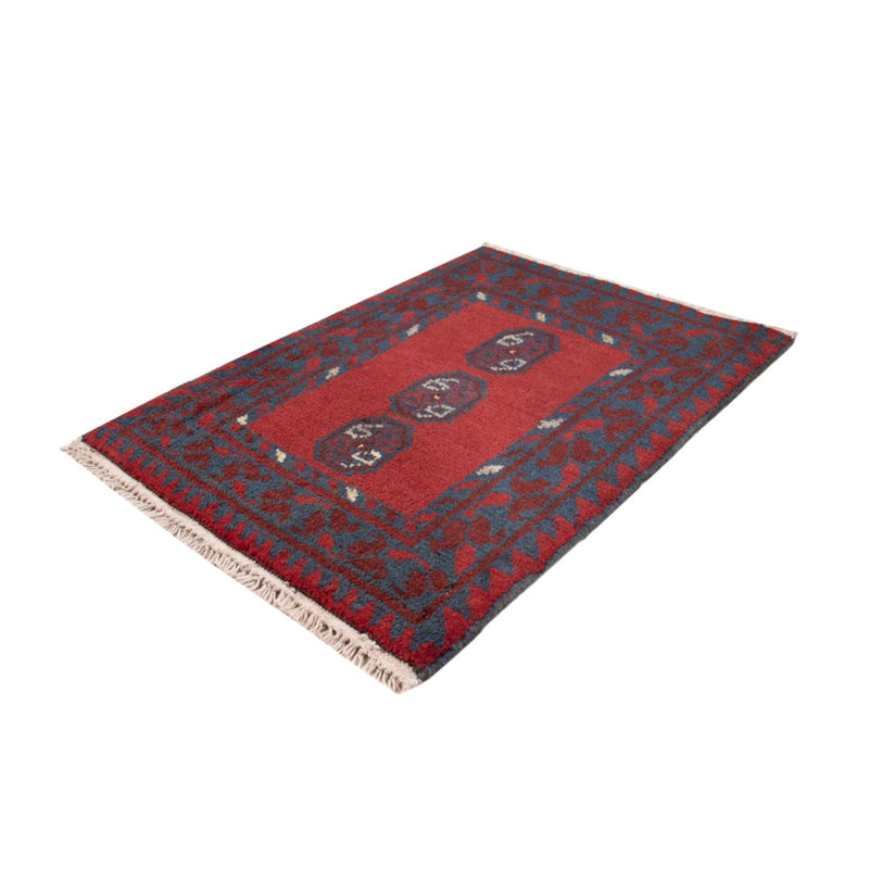 Afghan Teppich - Filpa - 66 x 49 cm - rot