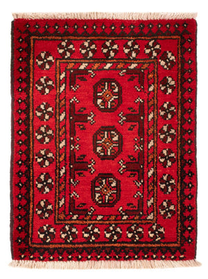 Afghan Teppich - Filpa - 65 x 51 cm - rot