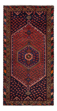 Tapis persan - Nomadic - 153 x 74 cm - rouge foncé