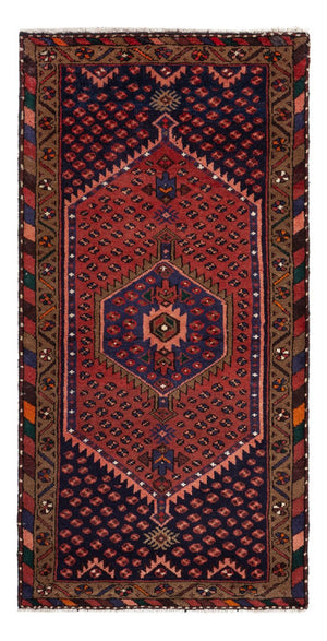 Perserteppich - Nomadic - 153 x 74 cm - dunkelrot
