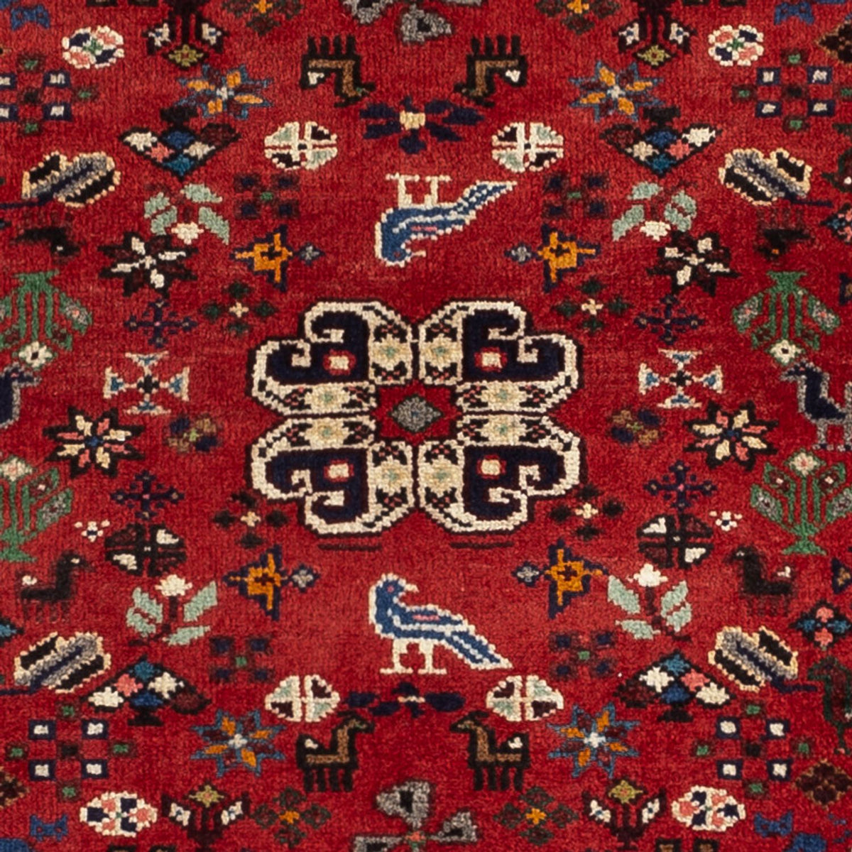 Perserteppich - Nomadic - 109 x 73 cm - dunkelrot