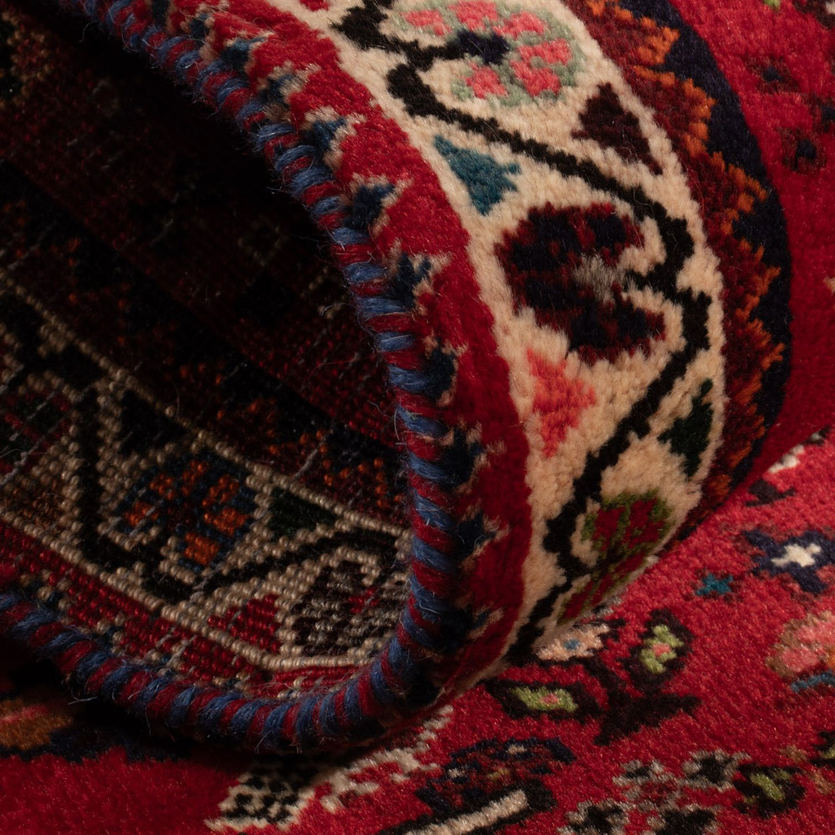 Perserteppich - Nomadic - 109 x 73 cm - dunkelrot