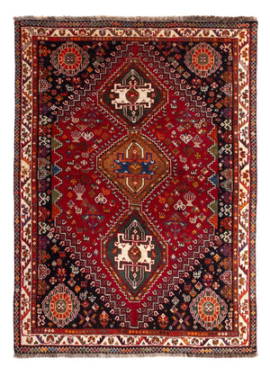 Perserteppich - Nomadic - 156 x 110 cm - dunkelrot