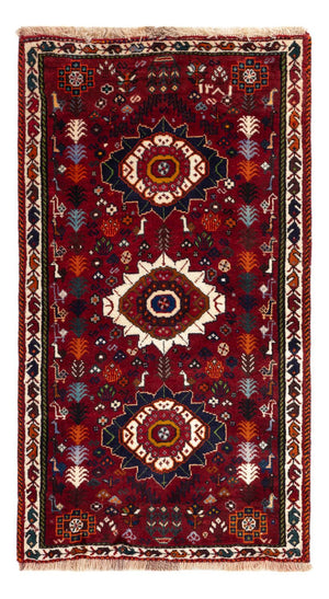 Perserteppich - Nomadic - 143 x 77 cm - dunkelrot