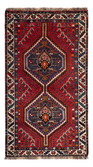 Perserteppich - Nomadic - 142 x 79 cm - dunkelrot
