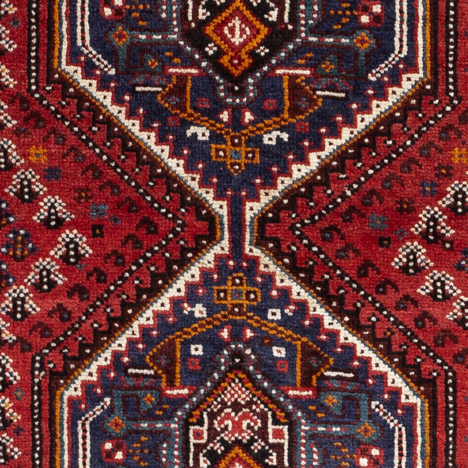 Perserteppich - Nomadic - 133 x 84 cm - dunkelrot