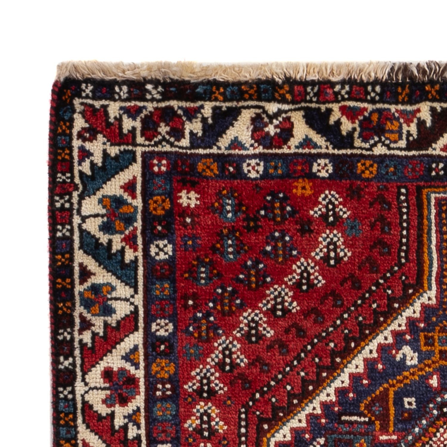 Perserteppich - Nomadic - 133 x 84 cm - dunkelrot