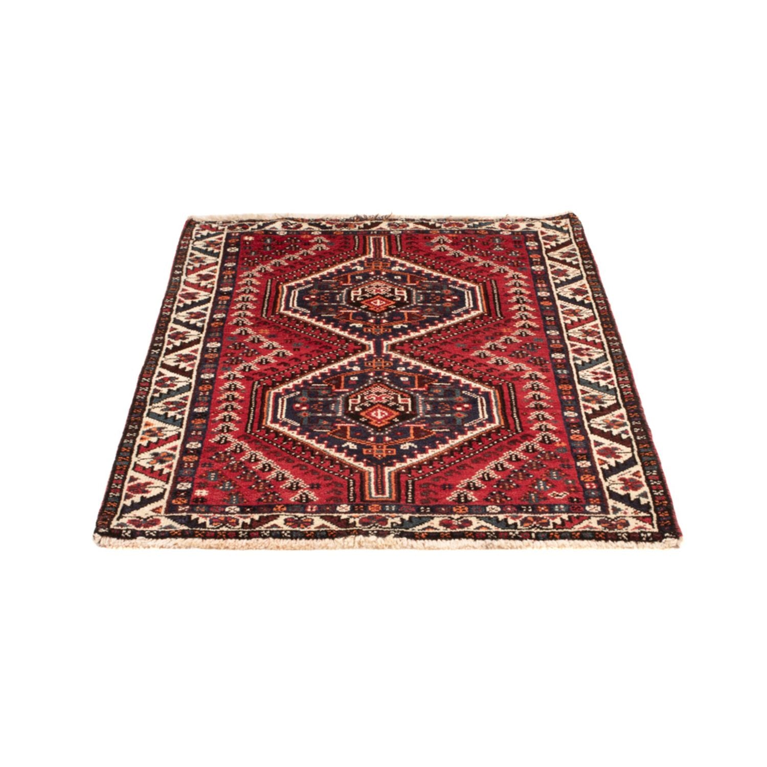 Perserteppich - Nomadic - 133 x 84 cm - dunkelrot