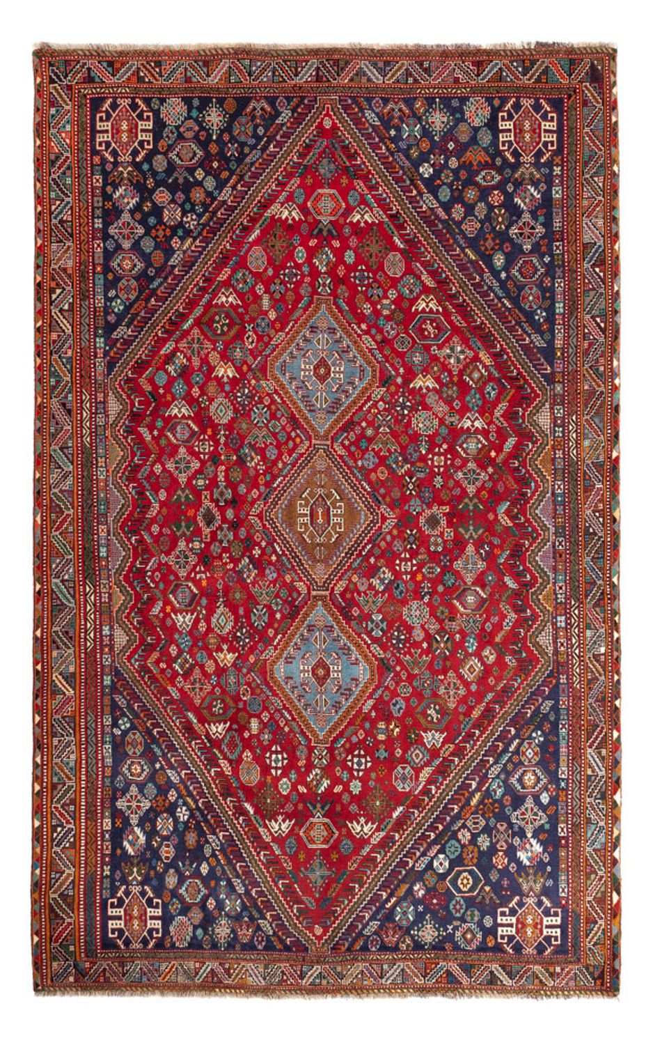 Perserteppich - Nomadic - 331 x 215 cm - rot