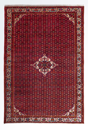 Perserteppich - Nomadic - 363 x 258 cm - dunkelrot